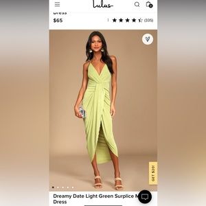 Lulus light green dress
